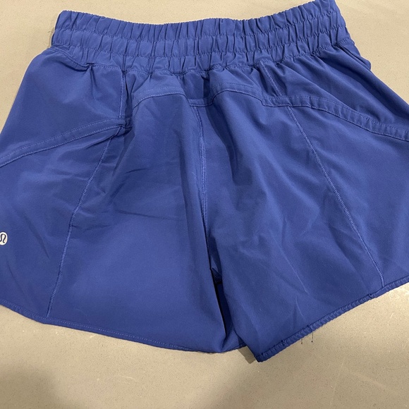 Track That High-Rise Lined Short 3" - Blue - Picture 2 of 3